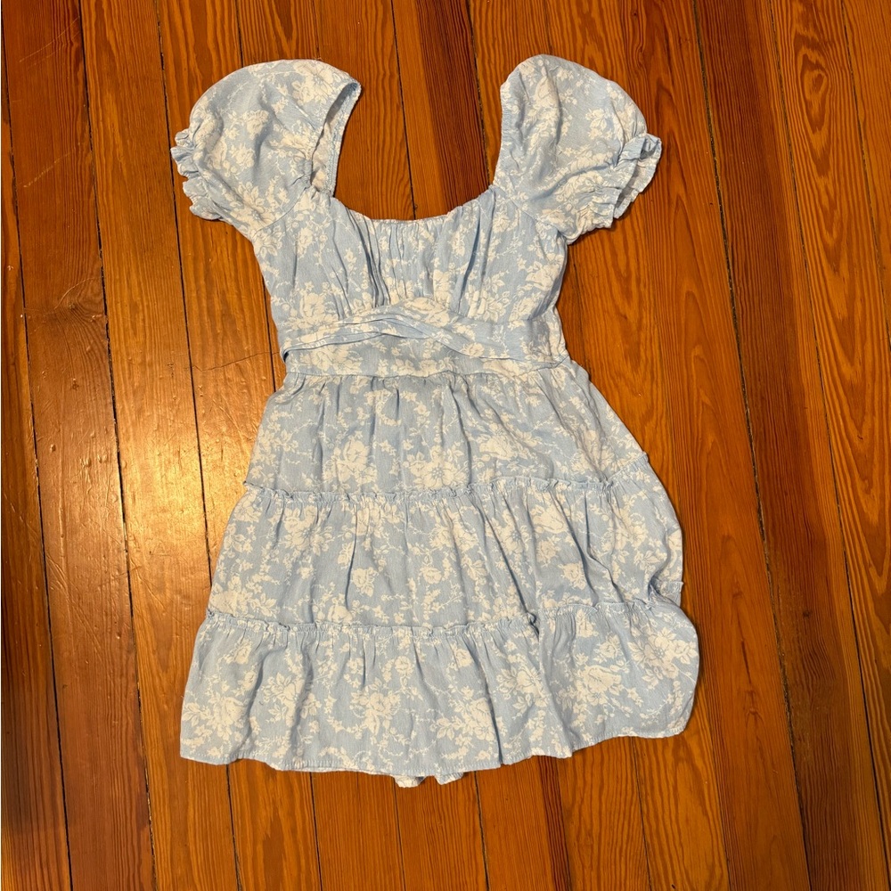 Blue Floral Dress